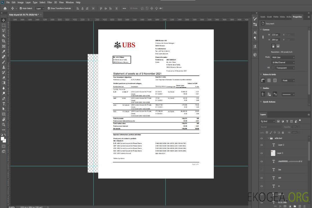 Monaco UBS excel pdf template Monaco UBS excel pdf template